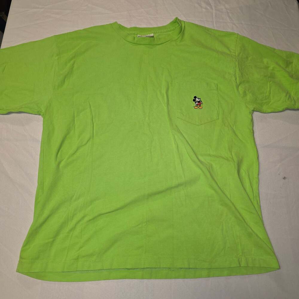 Vintage 1990's Disneyland Mickey Mouse Embroidered Pocket T-shirt 2XL